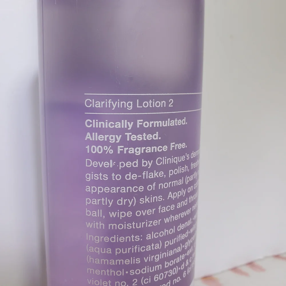 Clinique Clarifying Lotion Step 2 Large Size Bottle Exfoliant Skincare